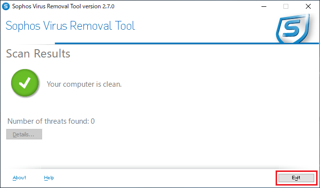 Sophos Virus Removal Tool