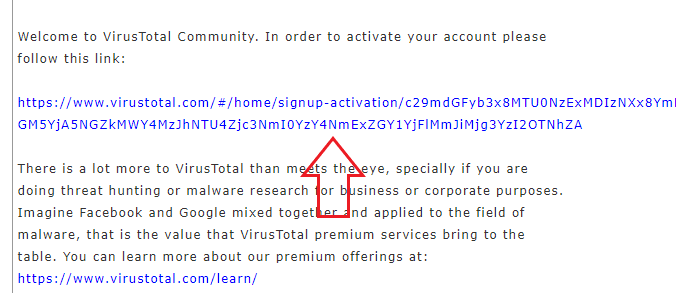 VirusTotal API キーの入手