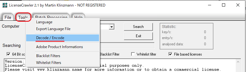 LicenseCrawler