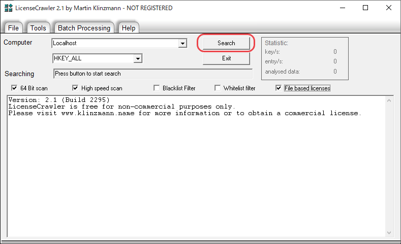 LicenseCrawler