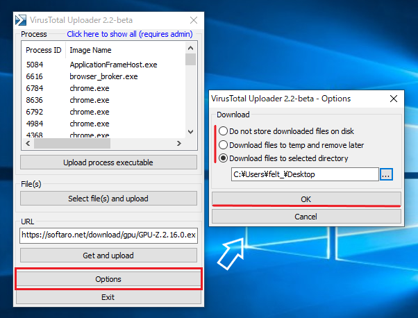 VirusTotal Uploader