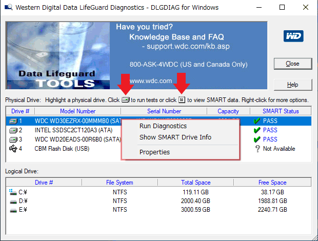 Western Digital Data Lifeguard Diagnostic