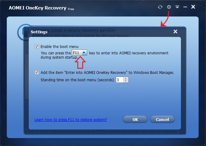 AOMEI OneKey Recovery