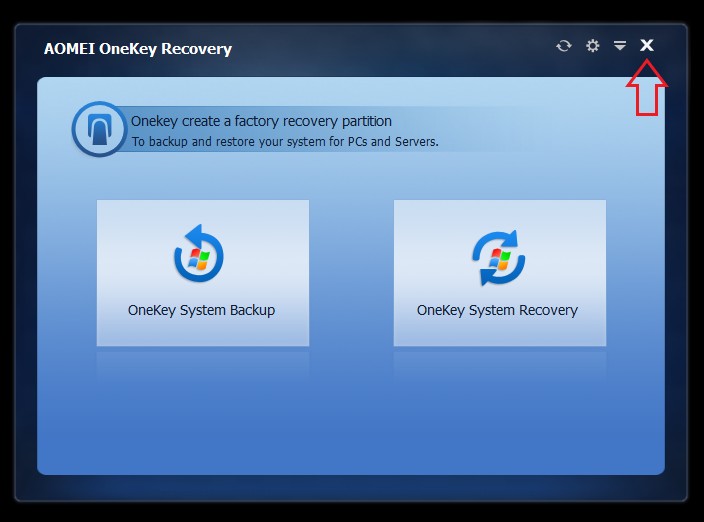 AOMEI OneKey Recovery