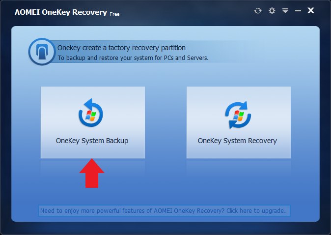 AOMEI OneKey Recovery