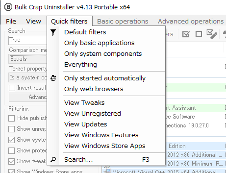 Bulk Crap Uninstaller