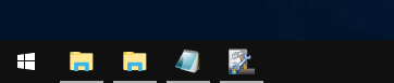 隣に配置した場合（7+ Taskbar Tweaker）