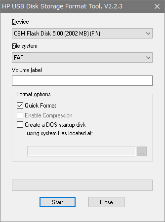 HP USB Disk Storage Format Tool