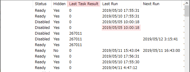 ヘッダーとカラムを自動調整（TaskSchedulerView）