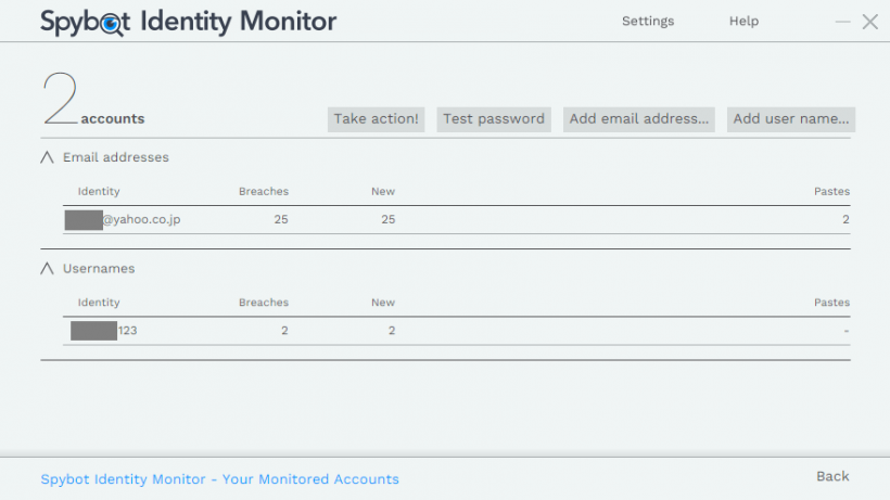 Spybot Identity Monitor