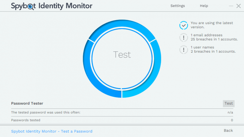 Spybot Identity Monitor