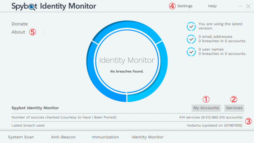 Spybot Identity Monitor