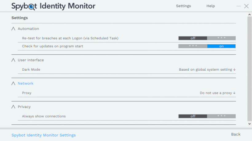 Spybot Identity Monitor