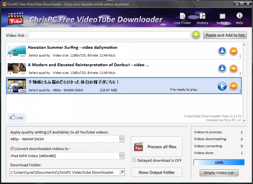 ChrisPC Free VideoTube Downloader