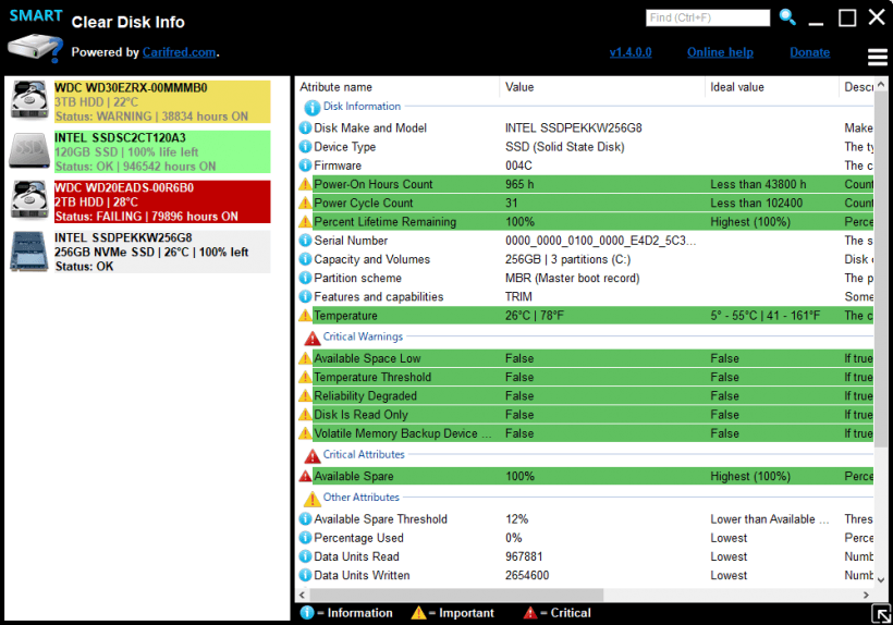 Clear Disk Info