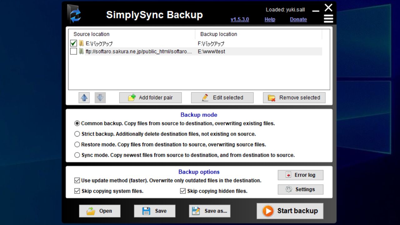 SimplySync Backup