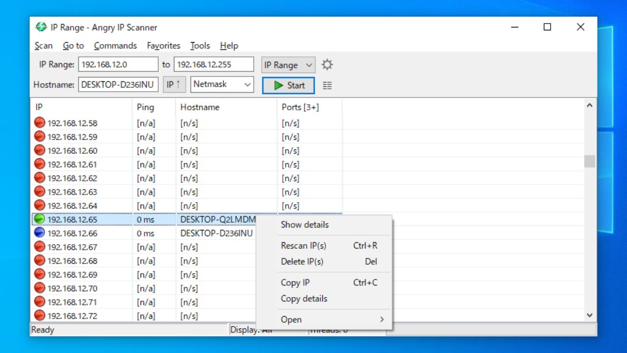 Angry IP Scanner