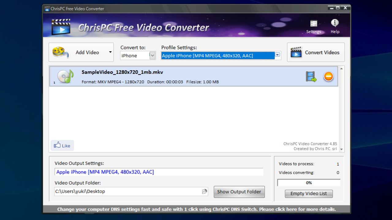 ChrisPC Free Video Converter