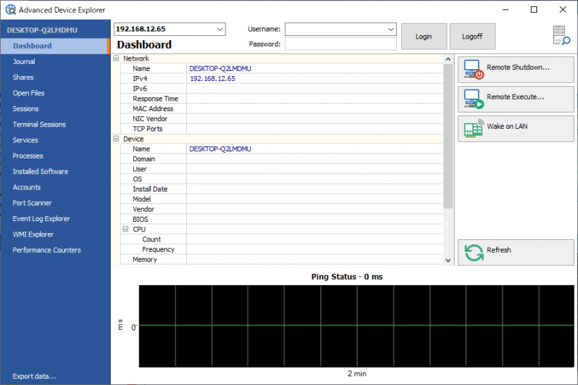 MiTeC Network Scanner