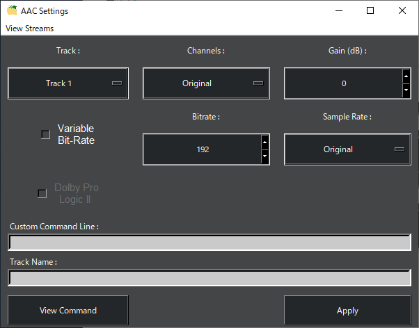 FFMPEG Audio Encoder