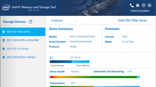 インテル Memory and Storage Tool