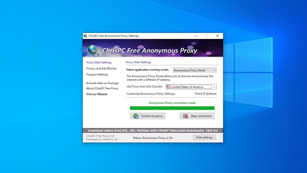 ChrisPC Free Anonymous Proxy