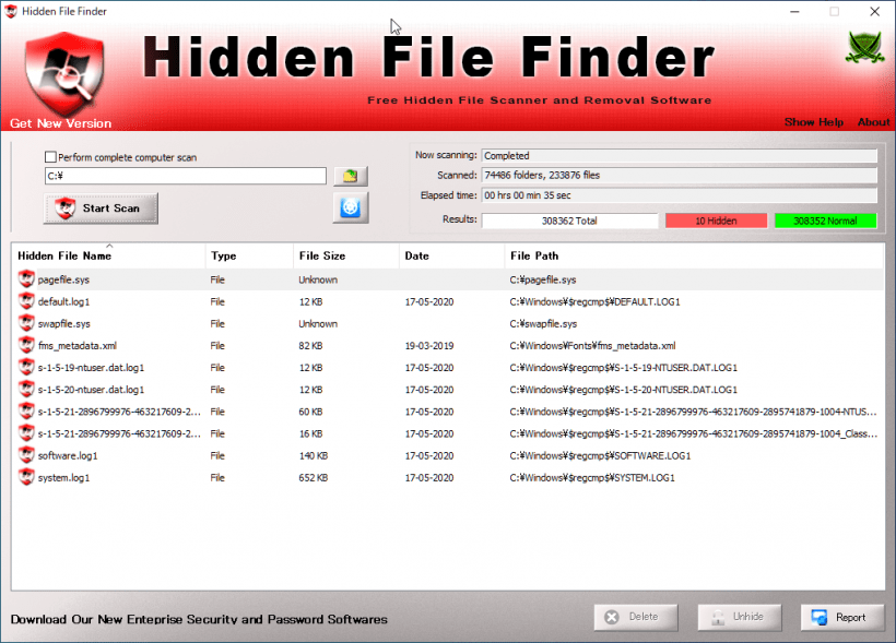 Hidden File Finder