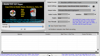 Acala DVD 3gp Ripper