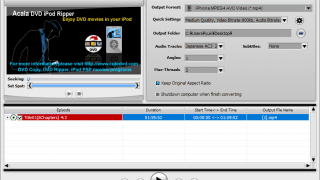 Acala DVD iPod Ripper