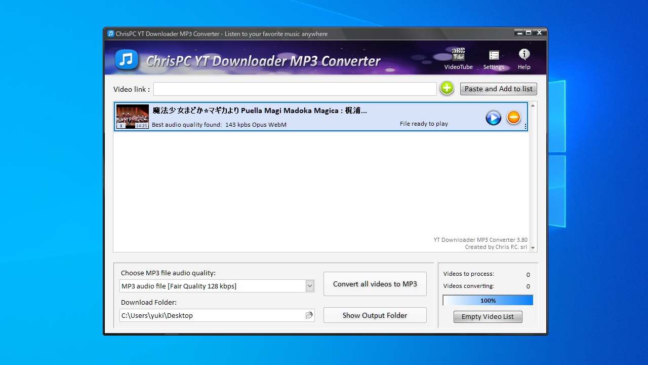 ChrisPC YT Downloader MP3 Converter