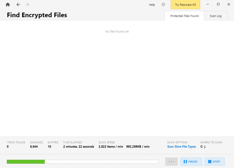 Passware Encryption Analyzer