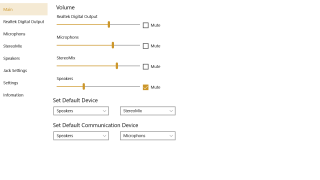 Realtek Audio Control