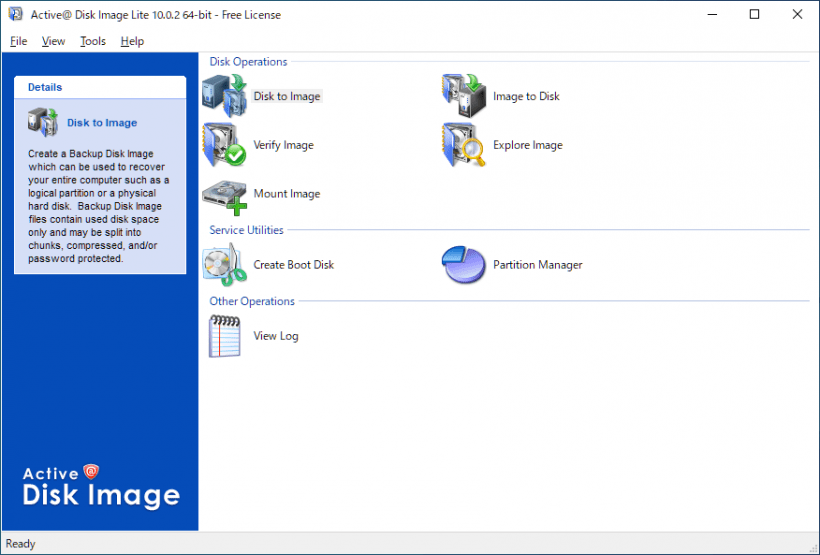 Active@ Disk Image Lite