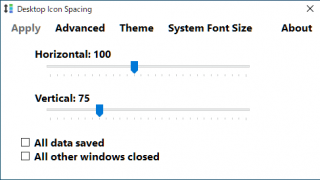 Desktop Icon Spacing