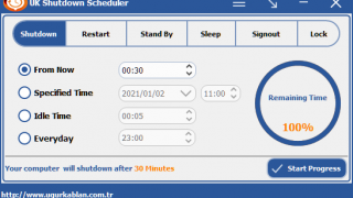 UK Shutdown Scheduler