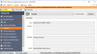 MiTeC Windows Registry Recovery