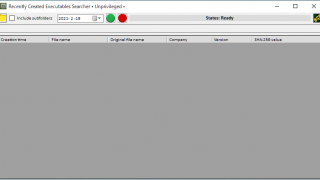 Recently Created Executables Searcher