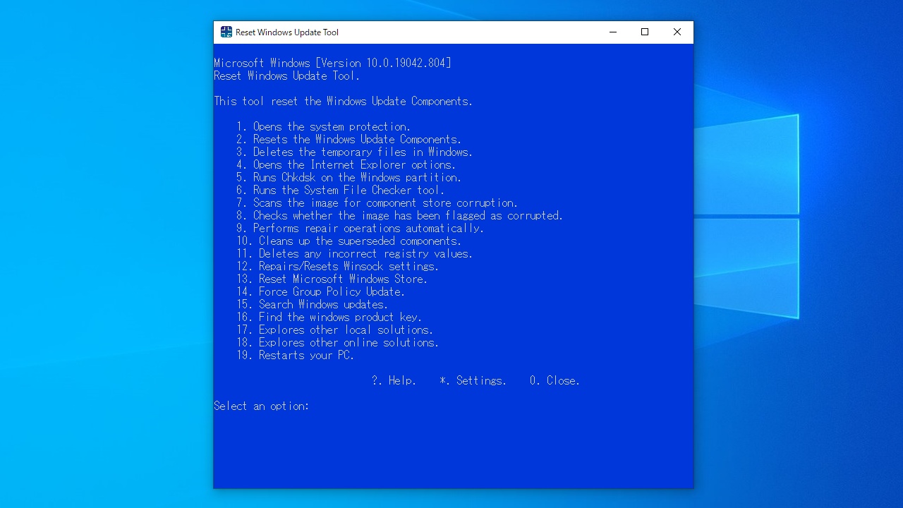 Reset Windows Update Tool