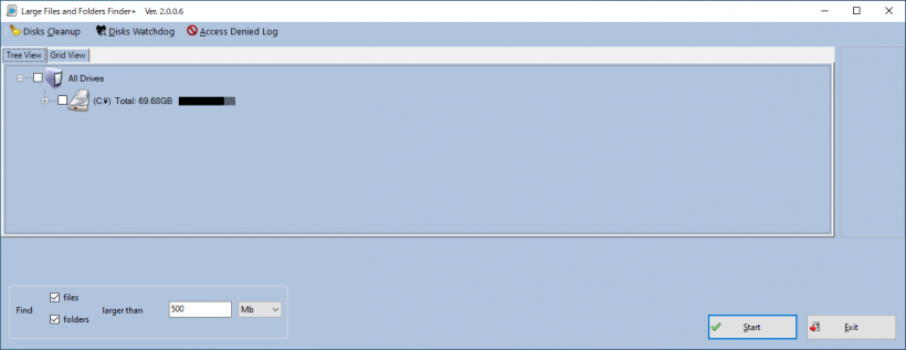 Large Files and Folders Finder+
