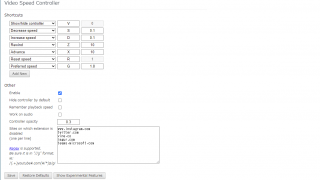 Video Speed Controller