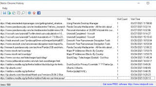 SterJo Chrome History