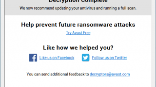 Avast Ransomware Decryption Tools