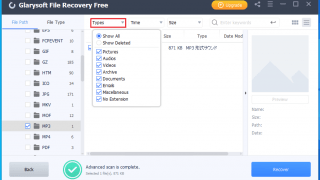 Glarysoft File Recovery