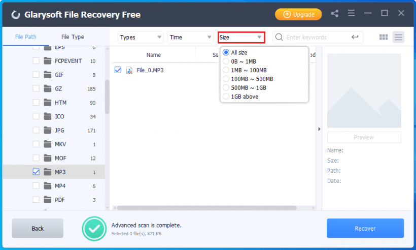 Glarysoft File Recovery