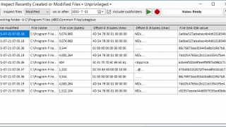 Inspect Recently Created or Modified Files