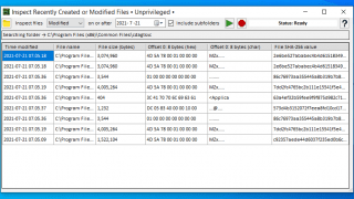 Inspect Recently Created or Modified Files