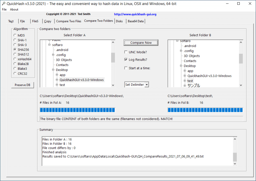 QuickHash GUI