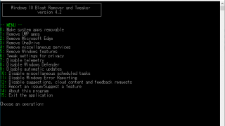 Windows 10 Bloat Remover and Tweaker