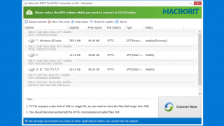 Macrorit NTFS To FAT32 Converter