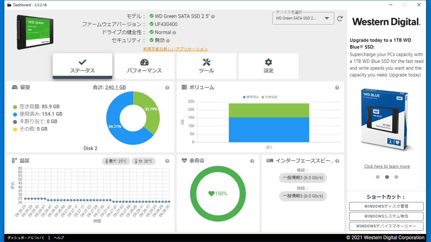 SanDisk Dashboard